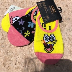 SOLD ON MERCARI BRAND NEW Vans sponge-bob no show socks
